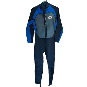 Sorrento Womens 2-Piece Neoprene Wetsuit Zip Jacket and Sleeveless Bodysuit Sz M